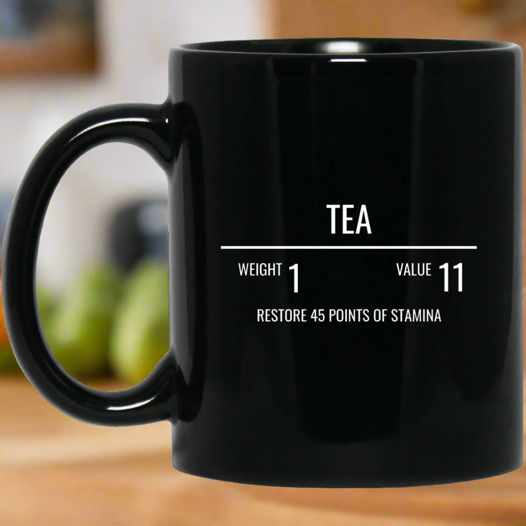 Tea RPG 11 oz. Black Mug Main image