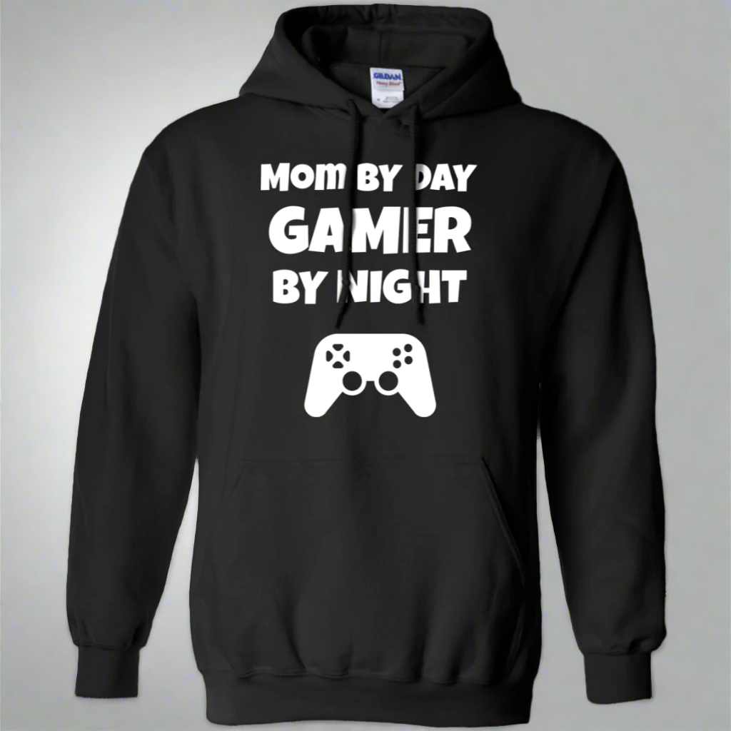 Mom By Day Gamer By Night Video Gamer Pullover Hoodie 8 oz. Main image