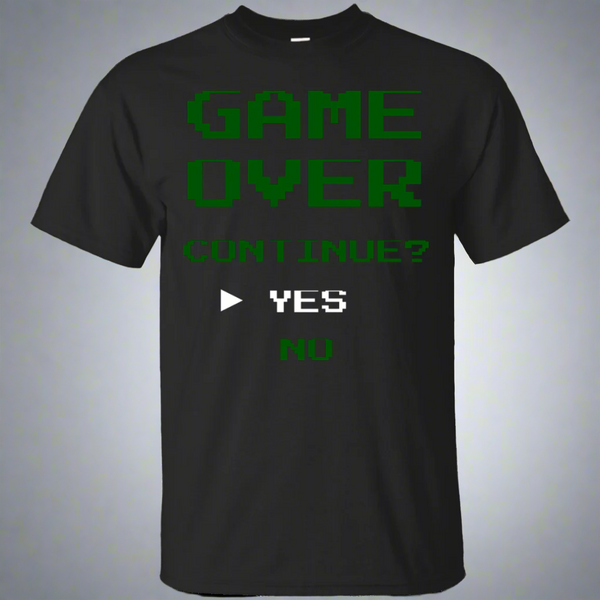Game Over Continue Video Gaming Shirt