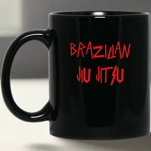 Brazilian Jiu Jitsu Slay BJJ 11 oz. Black Mug