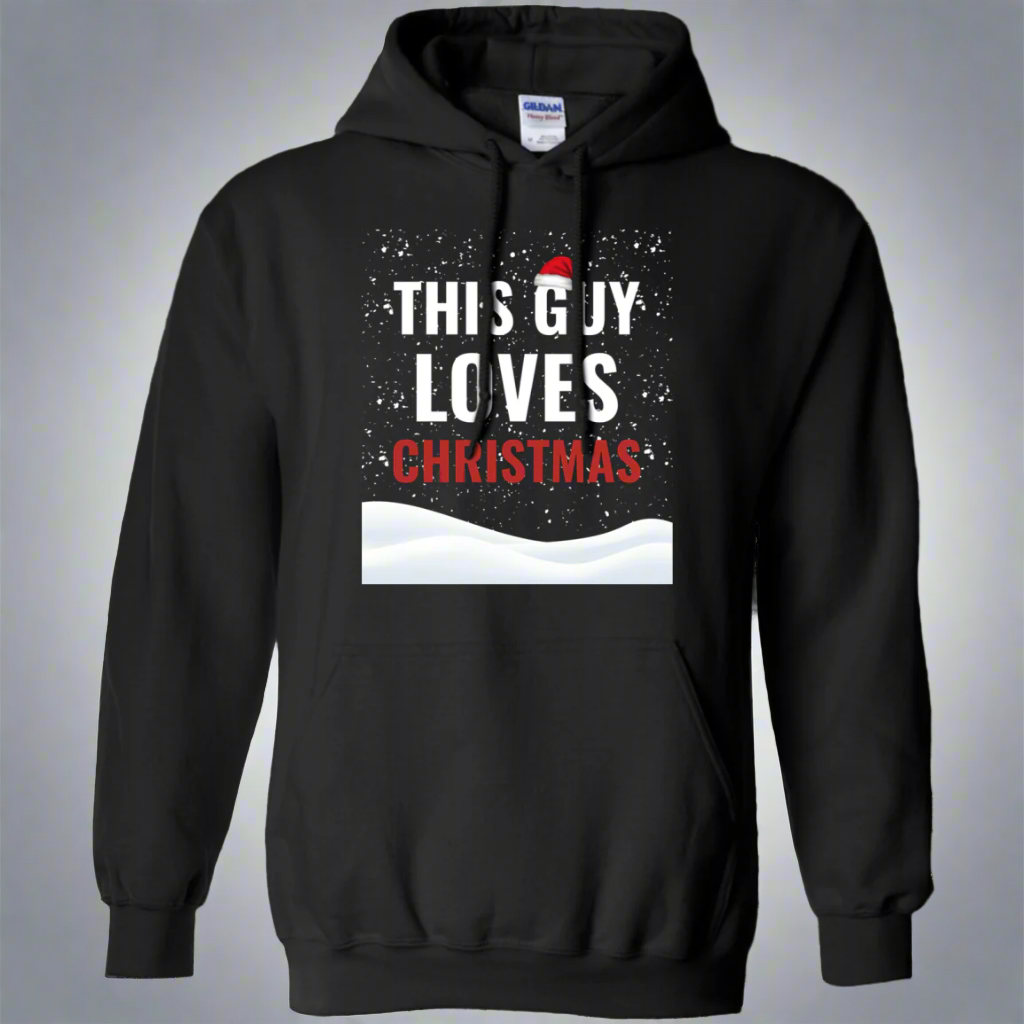This Guy Loves Christmas Holidays Xmas Pullover Hoodie 8 oz. Main image