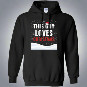 This Guy Loves Christmas Holidays Xmas Pullover Hoodie 8 oz.