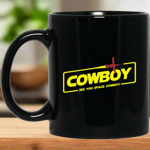 Cowboy A Space Cowboy Story 11 oz. Black Mug