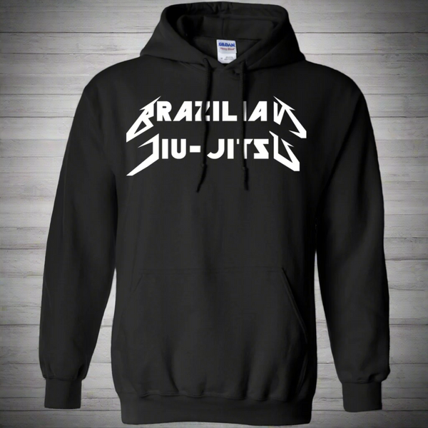 Brazilian Jiu Jitsu Metal BJJ Pullover Hoodie 8 oz.
