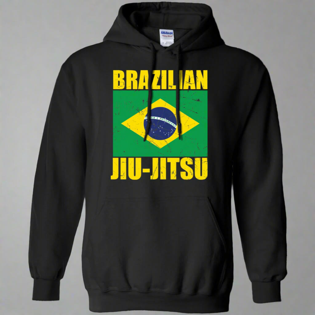 Brazilian Jiu Jitsu Flag BJJ Pullover Hoodie 8 oz. Main image