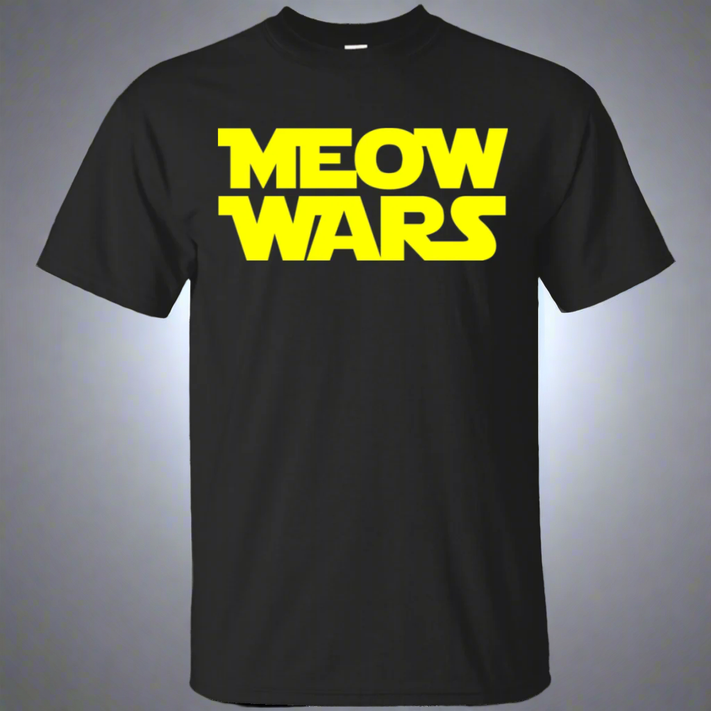 Meow Wars Cat Lover T-Shirt Main image