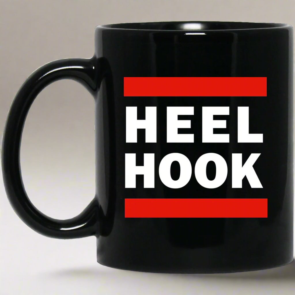 Brazilian Jiu Jitsu Heel Hook BJJ 11 oz. Black Mug Main image