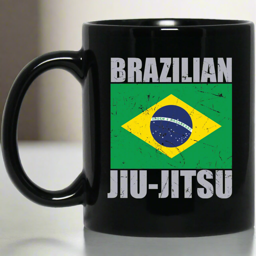 Brazilian Jiu Jitsu Flag 2 BJJ 11 oz. Black Mug Main image