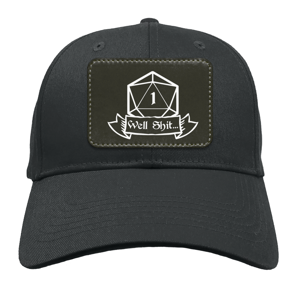 Well Shit RPG Dice Hat | Dungeon Master Hat | Tabletop RPG | Tabletop Games | RPG Hat | Role Playing Game Unisex Twill Cap