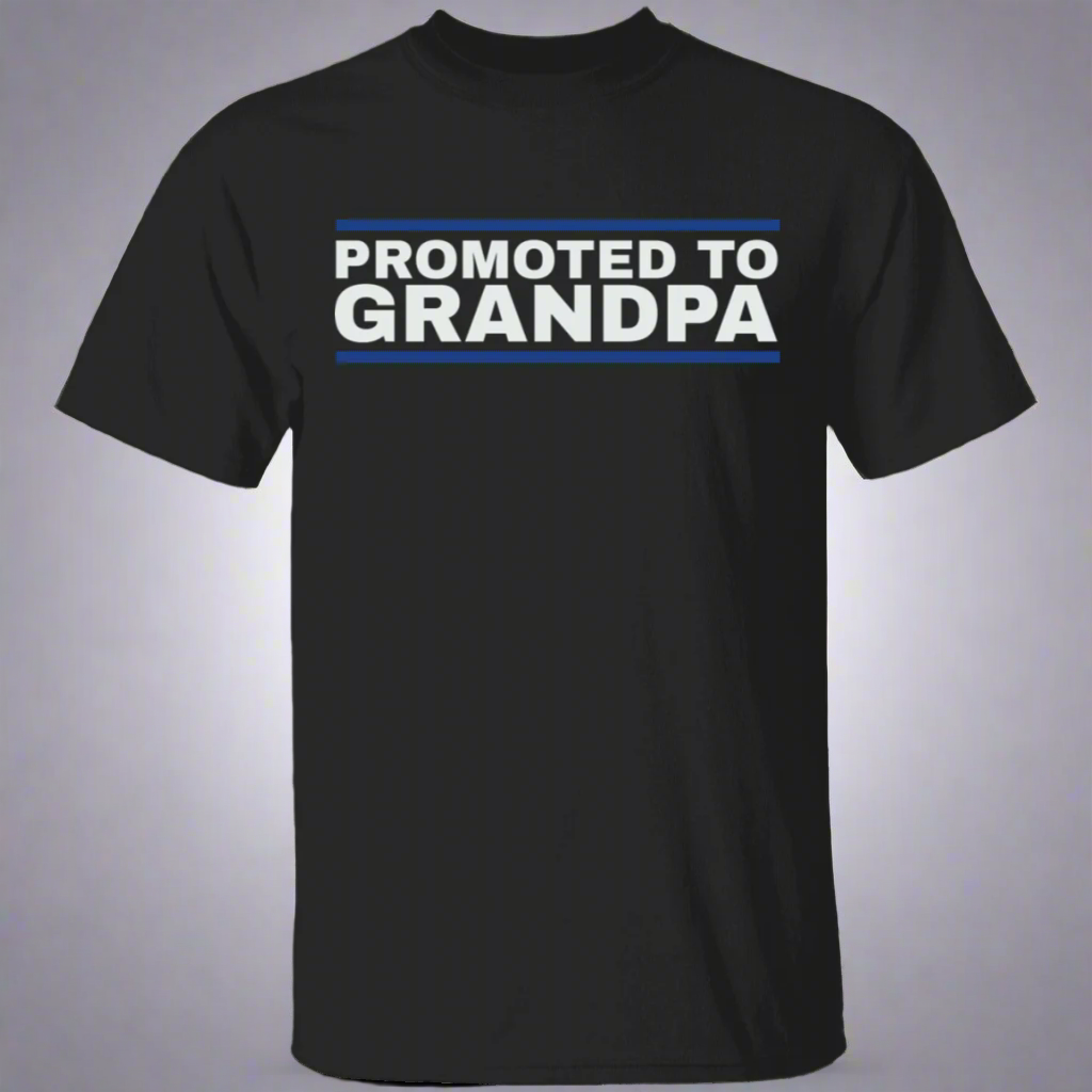 Promoted to Grandpa T-Shirt Main image