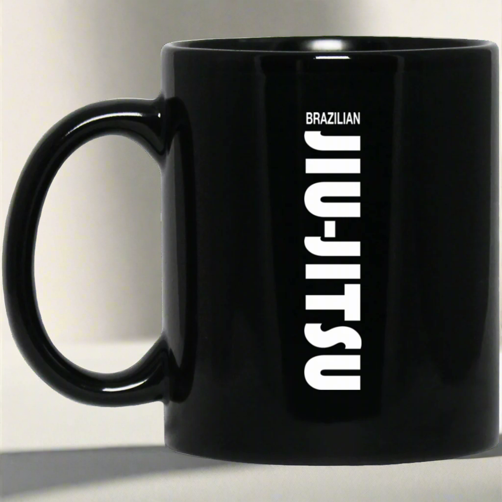Brazilian Jiu Jitsu Slogan BJJ 11 oz. Black Mug Main image
