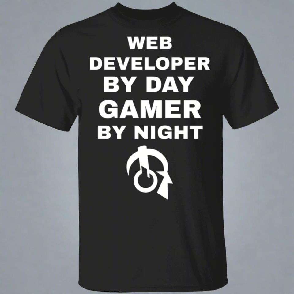 Web Developer By Day Gamer By Night T-Shirt
