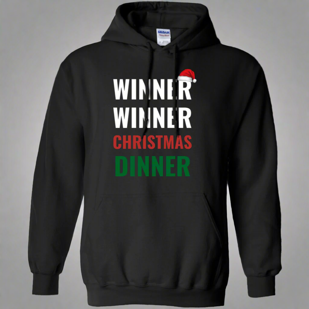Winner Winner Christmas Dinner Xmas Holidays Pullover Hoodie 8 oz. Main image