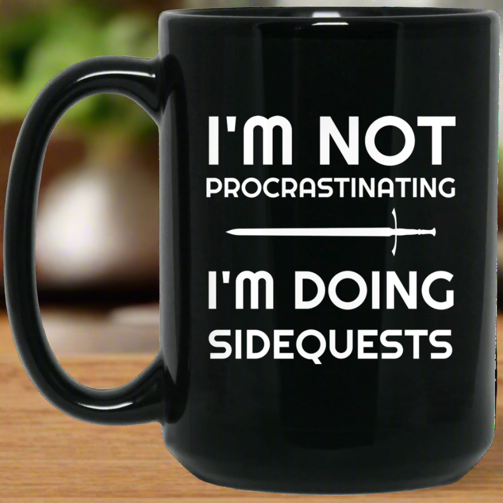 I'm Not Procrastinating I'm Doing Side Quests 15 oz Mug Main image