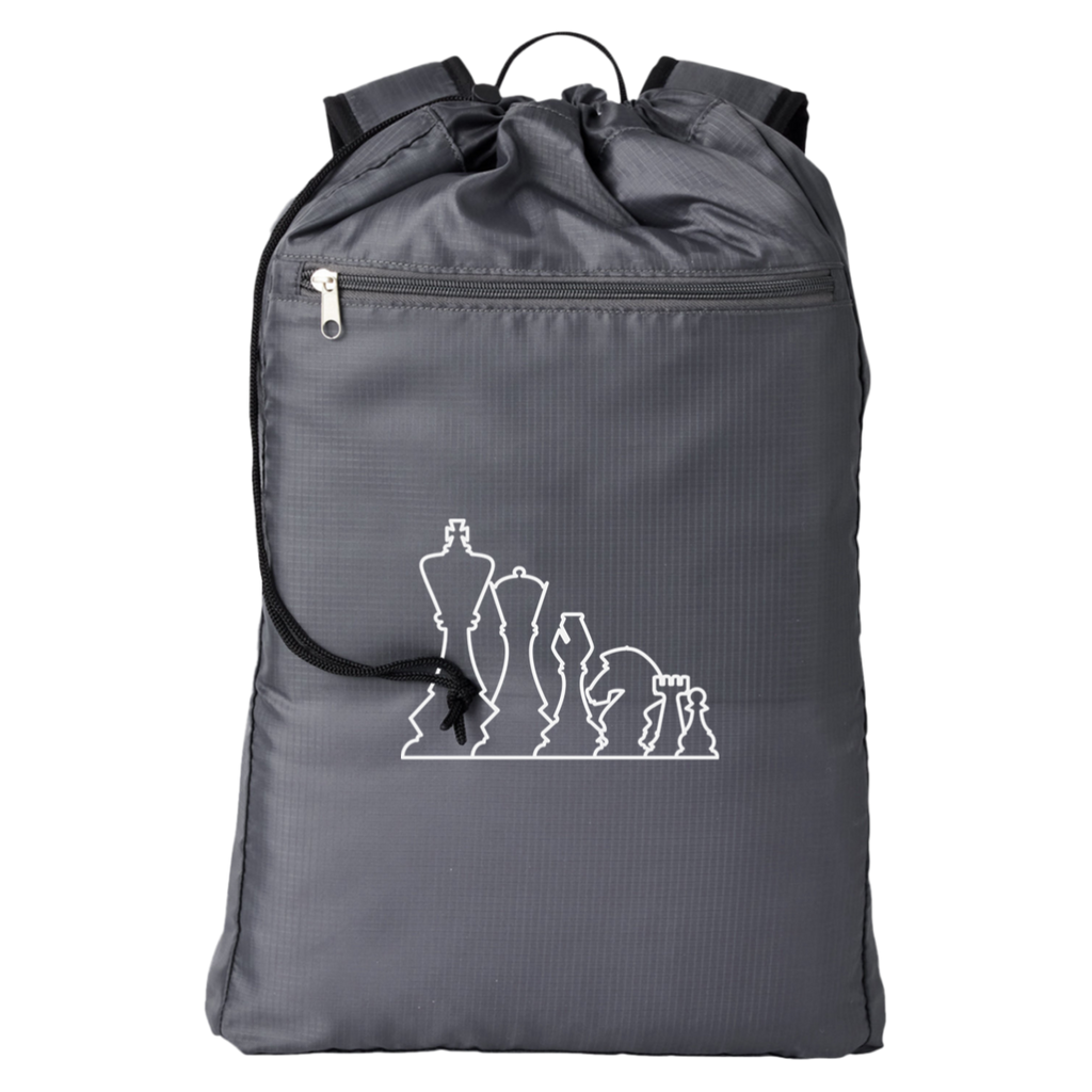 Chess Pieces Backpack | Chess Cinchback Backpack