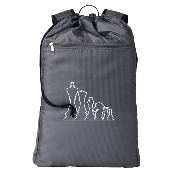 Chess Pieces Backpack | Chess Cinchback Backpack