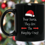 Dear Santa They Are The Naughty Ones Xmas Christmas Holidays 11 oz. Black Mug