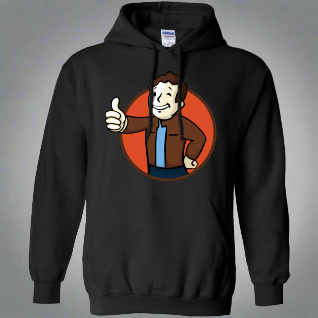 Todd Boy Vault Boy RPG Video Game Pullover Hoodie 8 oz. Main image