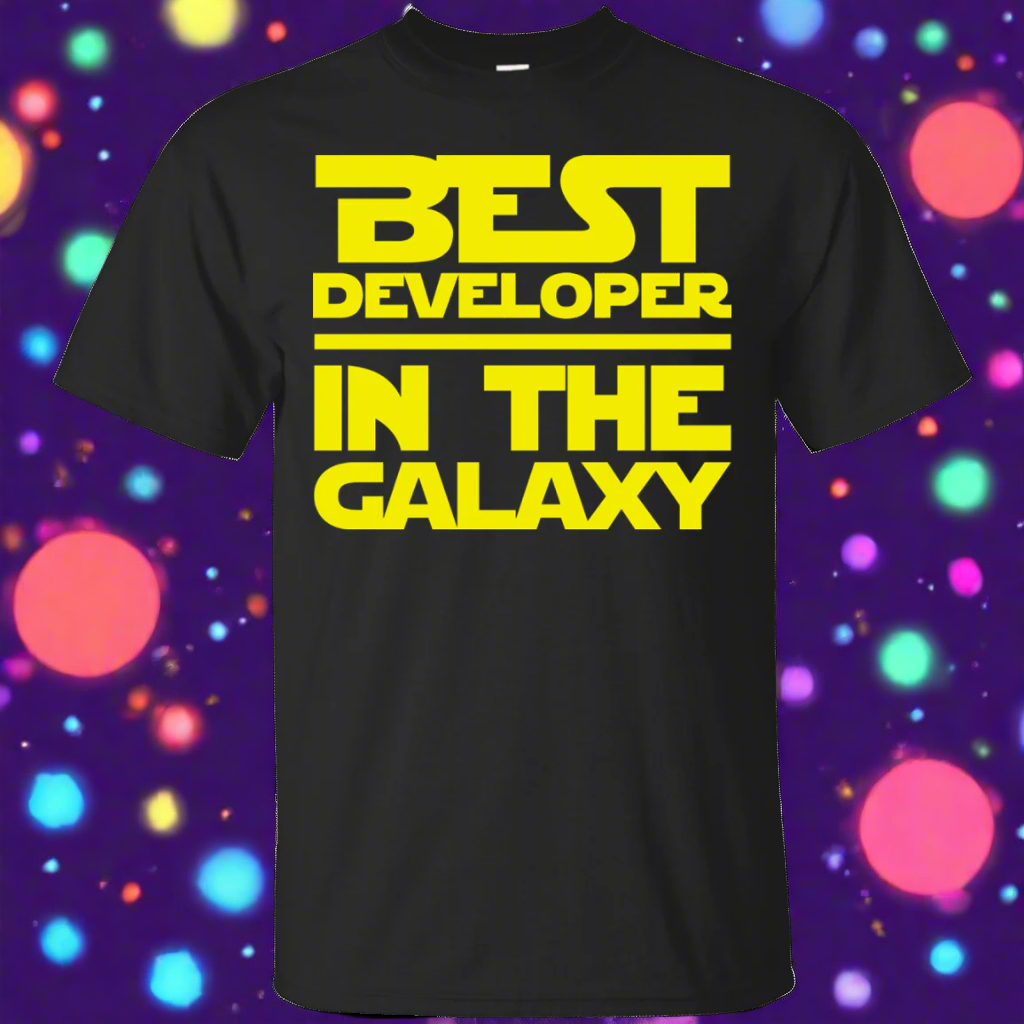 Best Developer In The Galaxy Shirt Main image