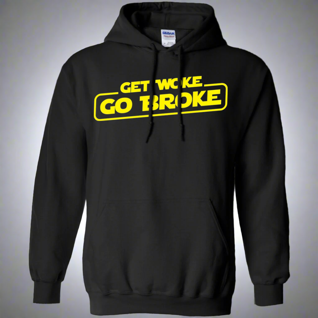 Get Woke Go Broke Pullover Hoodie 8 oz. Main image