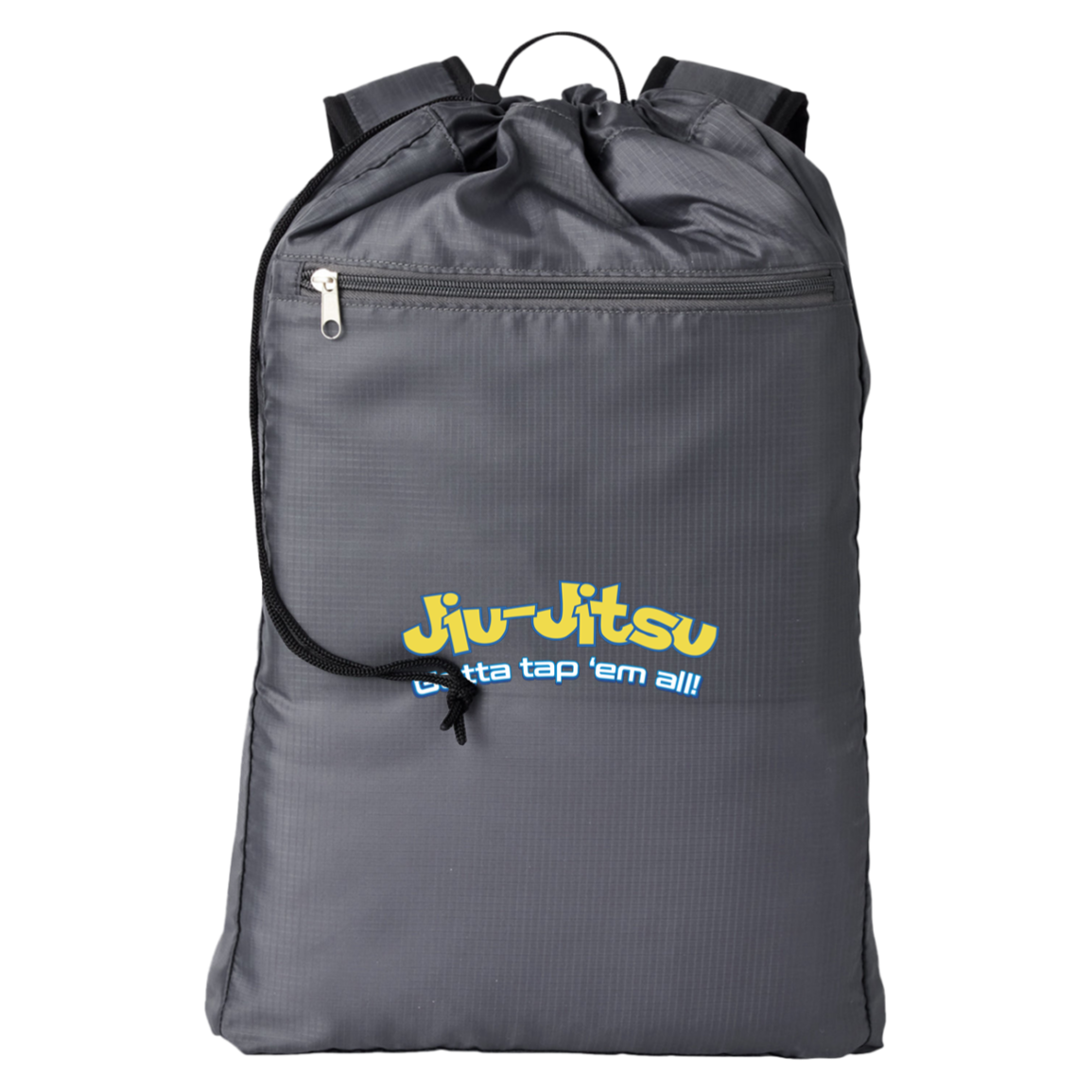 Brazilian Jiu Jitsu Gotta Tap Em All Getaway Cinchback BJJ Backpack