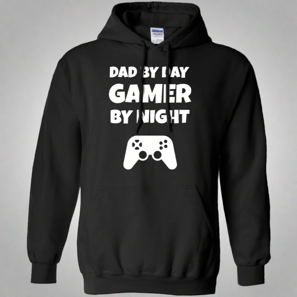 Dad By Day Gamer By Night Video Gamer Pullover Hoodie 8 oz. Main image