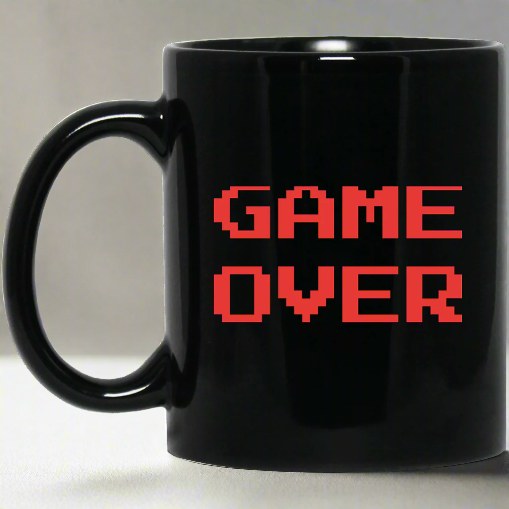 Game Over 11 oz. Black Mug