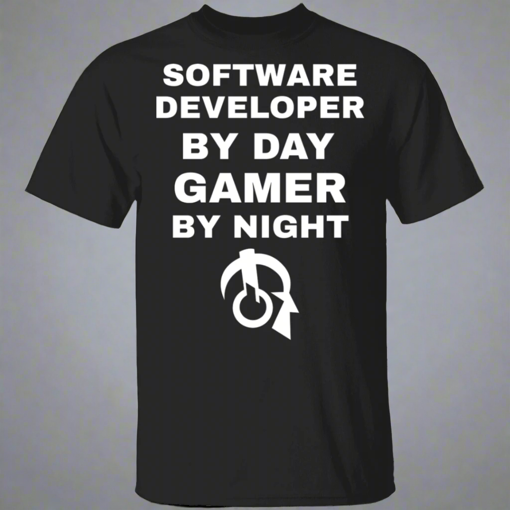 Software Developer By Day Gamer By Night T-Shirt
