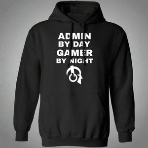 Admin By Day Gamer By Night Hoodie Admin By Day Gamer By Night Hoodie