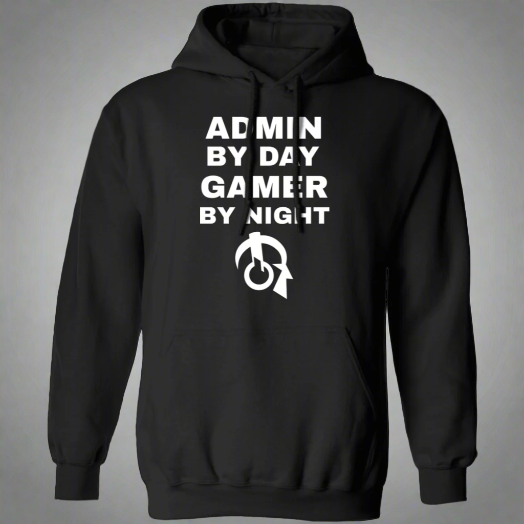 Admin By Day Gamer By Night Hoodie