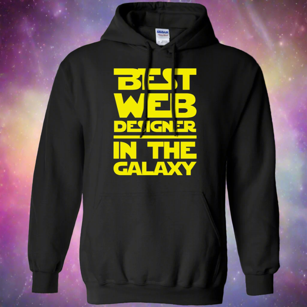 Best Web Designer In The Galaxy Pullover Hoodie 8 oz. Main image