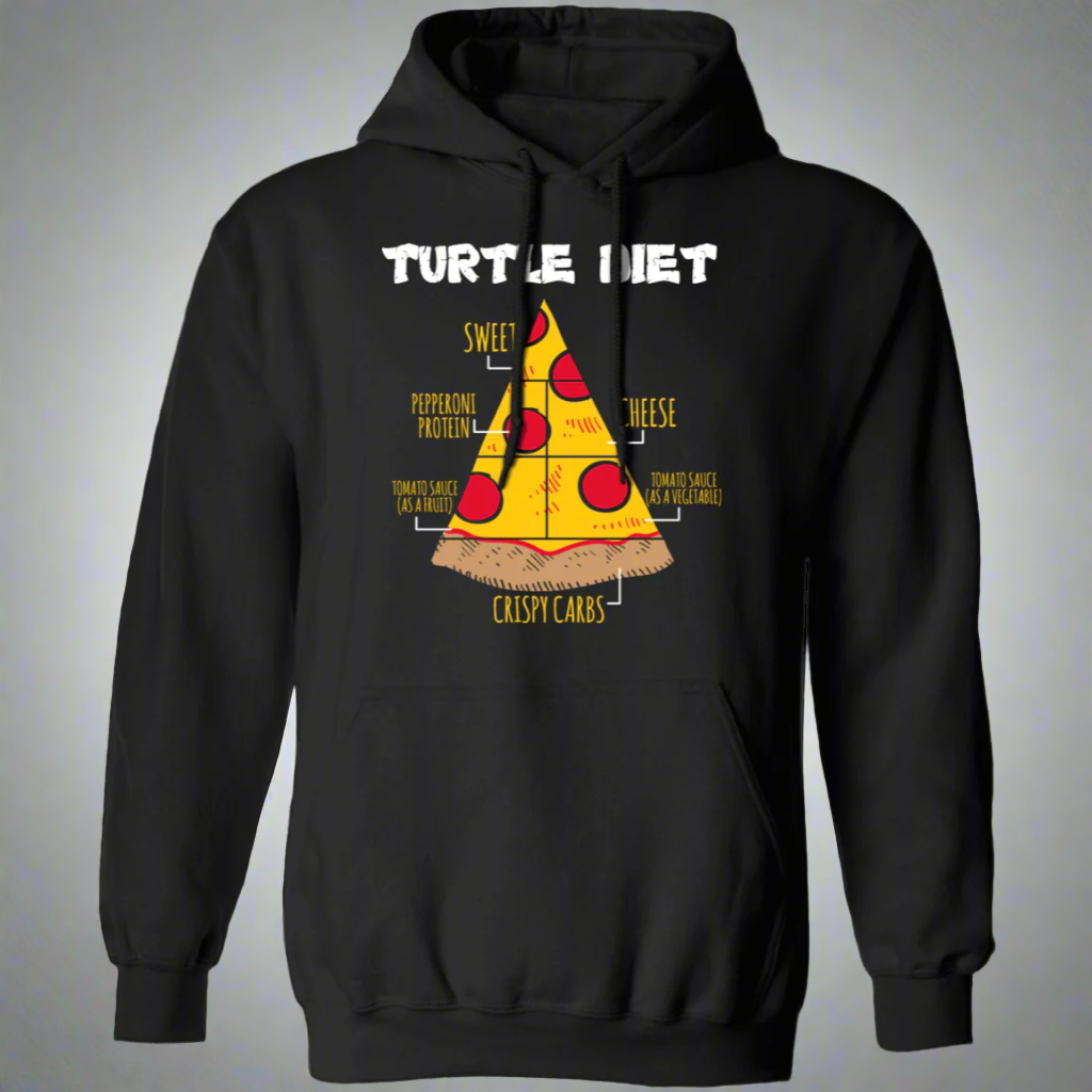 Turtle Diet Pizza Hoodie Main image