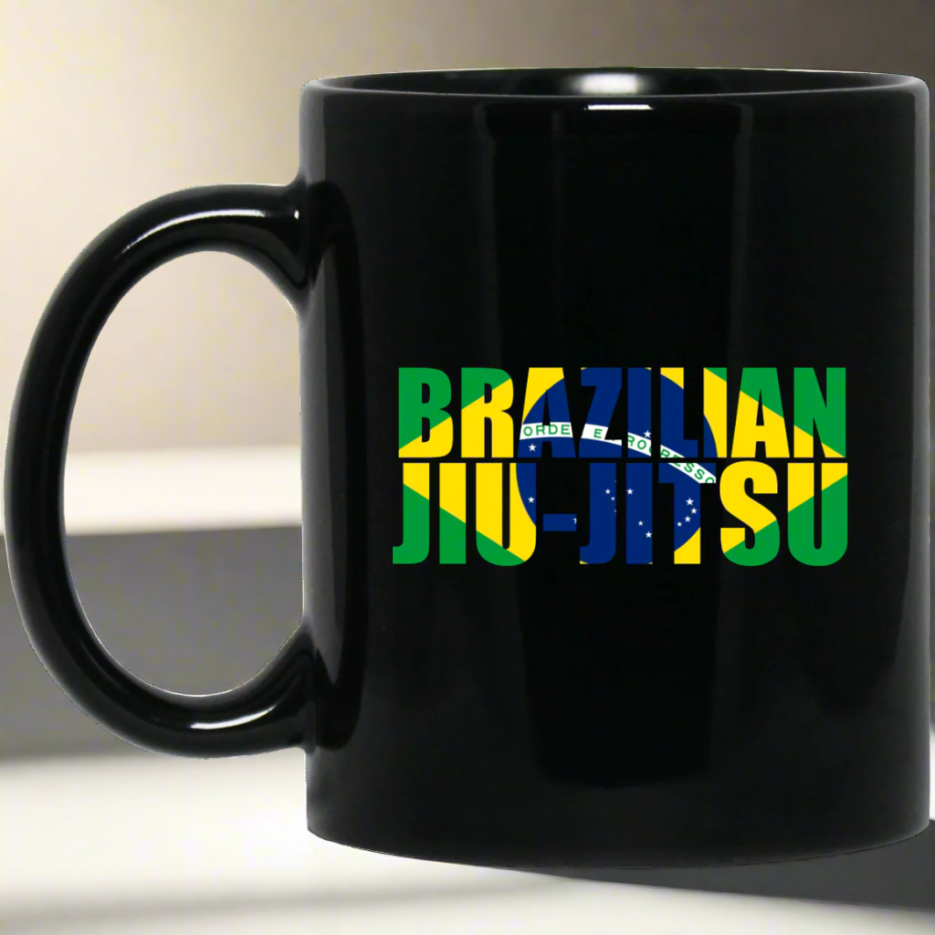 Brazilian Jiu Jitsu Flag BJJ 11 oz. Black Mug Main image