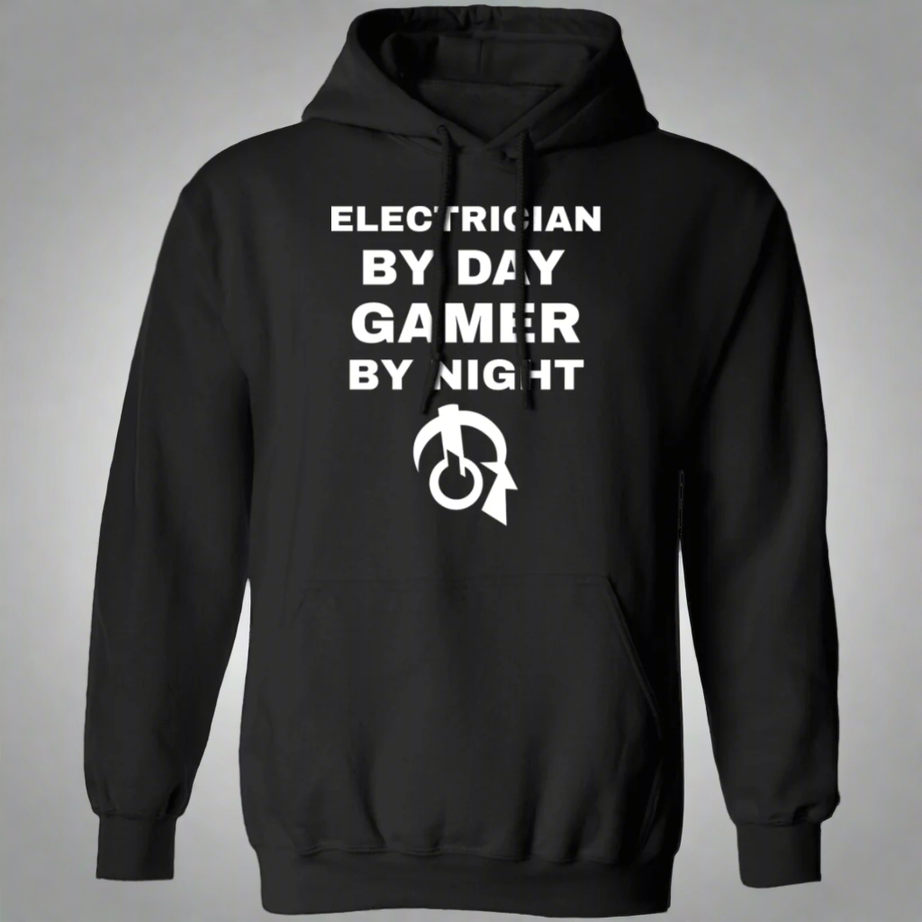 Electrician By Day Gamer By Night Hoodie