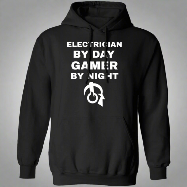 Electrician By Day Gamer By Night Hoodie