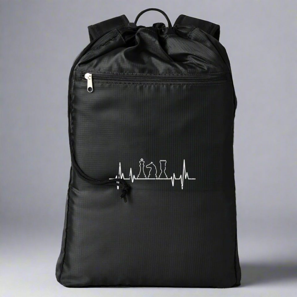 Chess Heartbeat Backpack | Chess Cinchback Backpack
