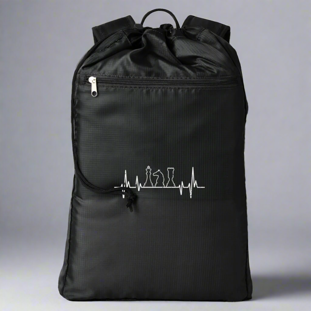 Chess Heartbeat Backpack | Chess Cinchback Backpack