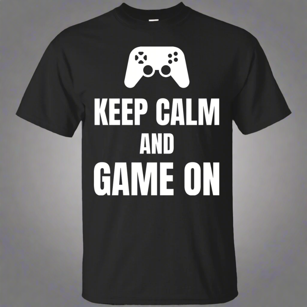 Keep Calm And Game On Video Gaming Shirt