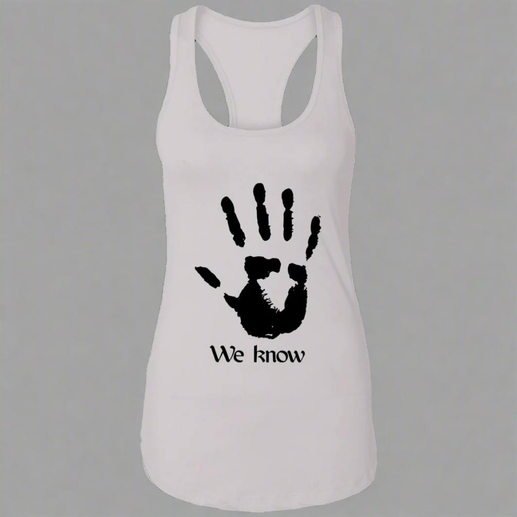 We Know Ladies Racerback Tank Top Main image