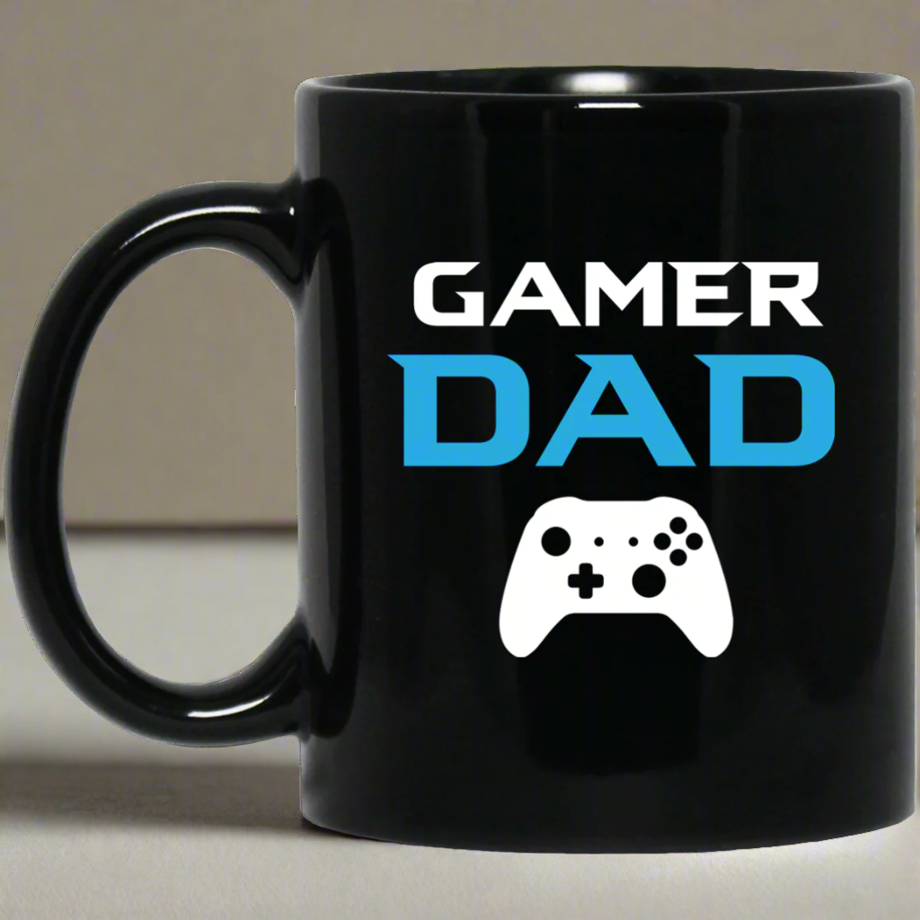 Gamer Dad 11 oz. Black Mug Main image