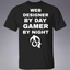 Web Designer By Day Gamer By Night T-Shirt