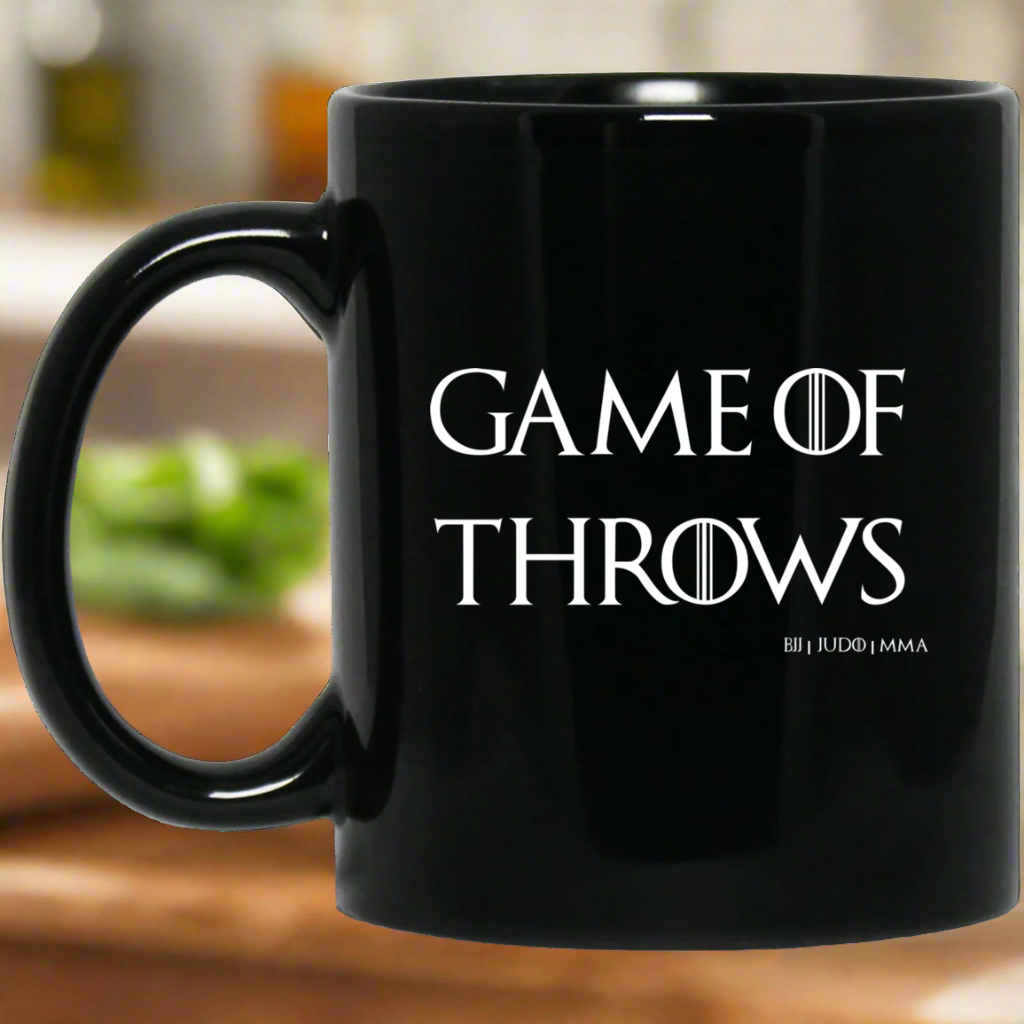 Game Of Throws Brazilian Jiu Jitsu Judo MMA BJJ 11 oz. Black Mug Main image