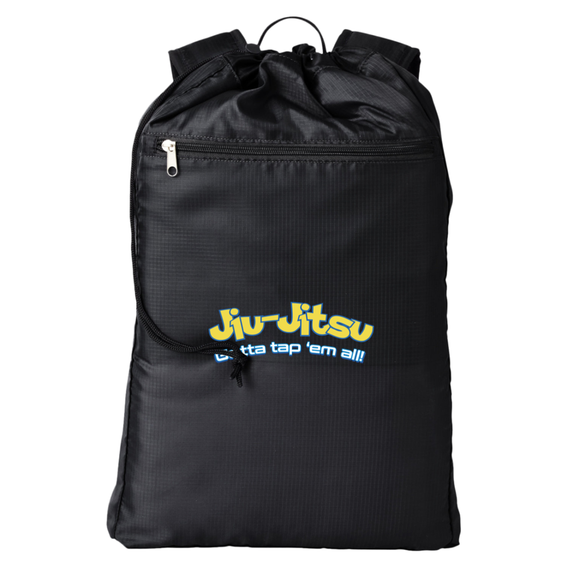 Brazilian Jiu Jitsu Gotta Tap Em All Getaway Cinchback BJJ Backpack Secondary image