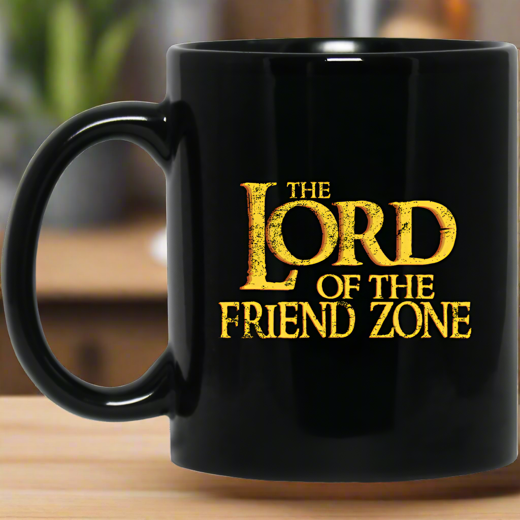 Lord Of The Friendzone 11 oz. Black Mug (Friend Zone) Main image