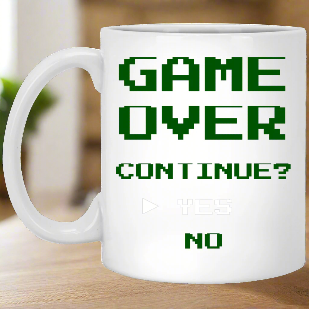 Game Over Continue 11 oz. White Mug Main image