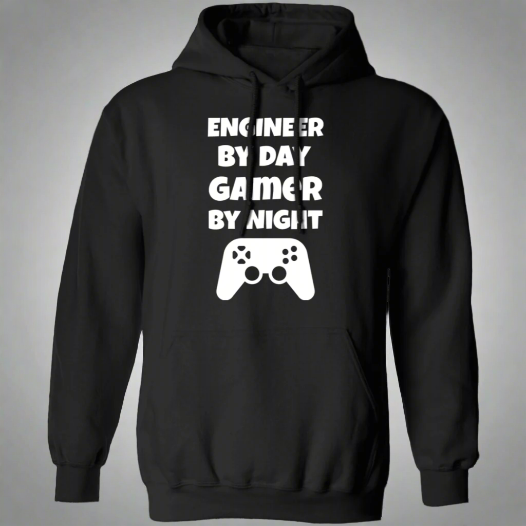Engineer By Day Gamer By Night Hoodie Main image