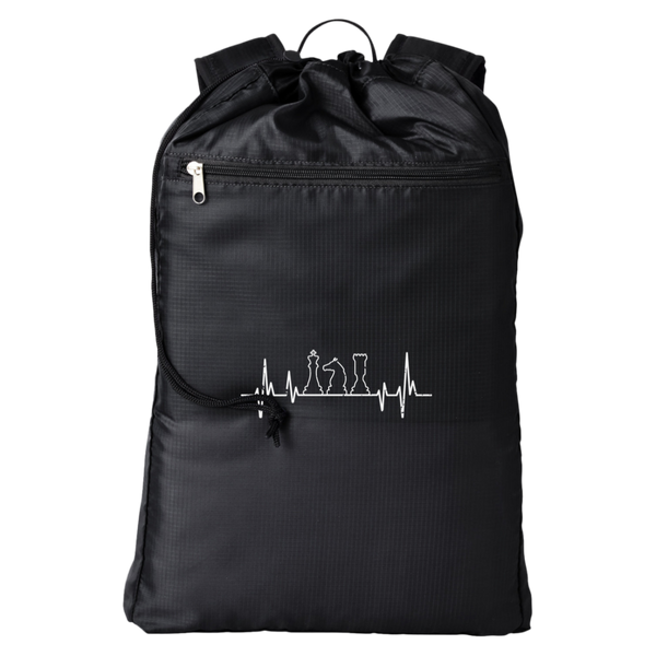 Chess Heartbeat Backpack | Chess Cinchback Backpack