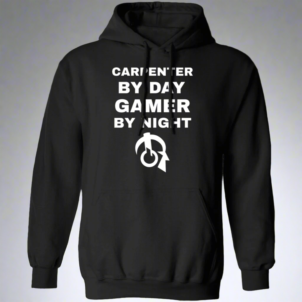 Carpenter By Day Gamer By Night Hoodie