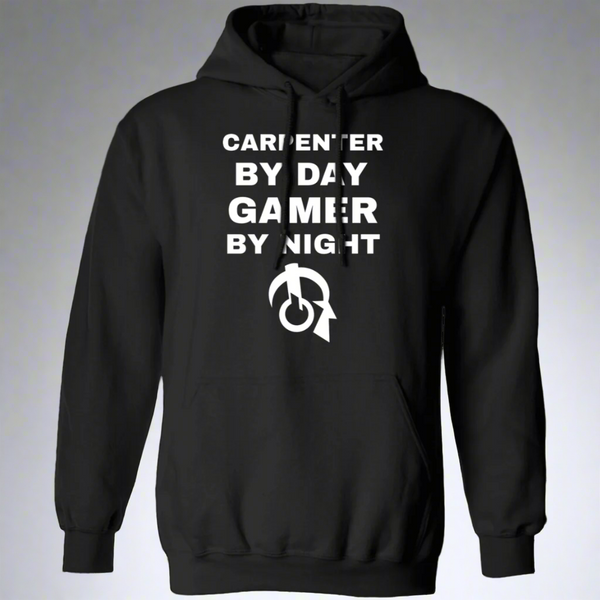 Carpenter By Day Gamer By Night Hoodie