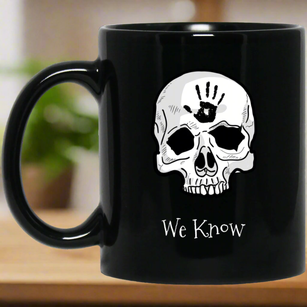 Dark Brotherhood We Know 11 oz. Black Mug Main image